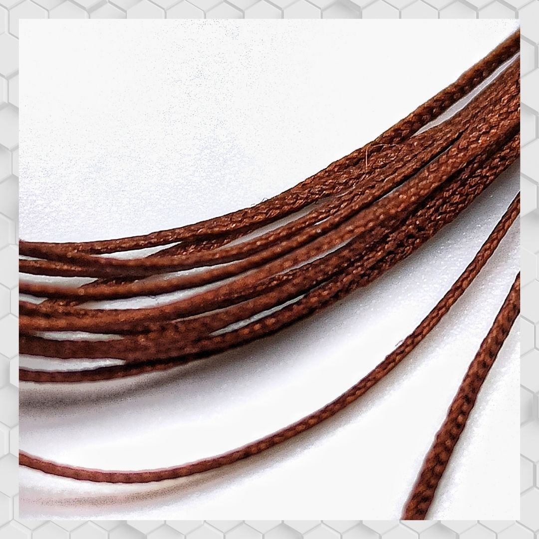BRAIDED HOSE LINE BROWN 0,4MM 2M