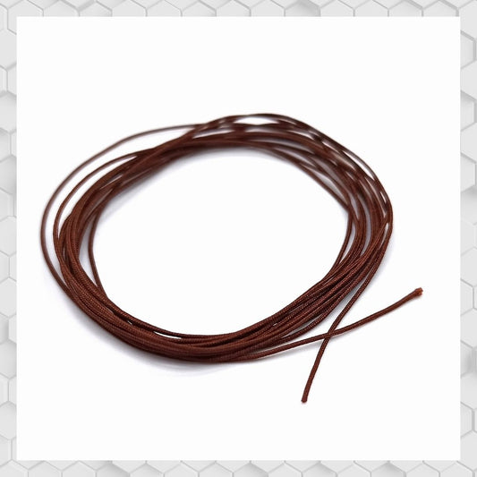 BRAIDED HOSE LINE BROWN 0,6MM 2M