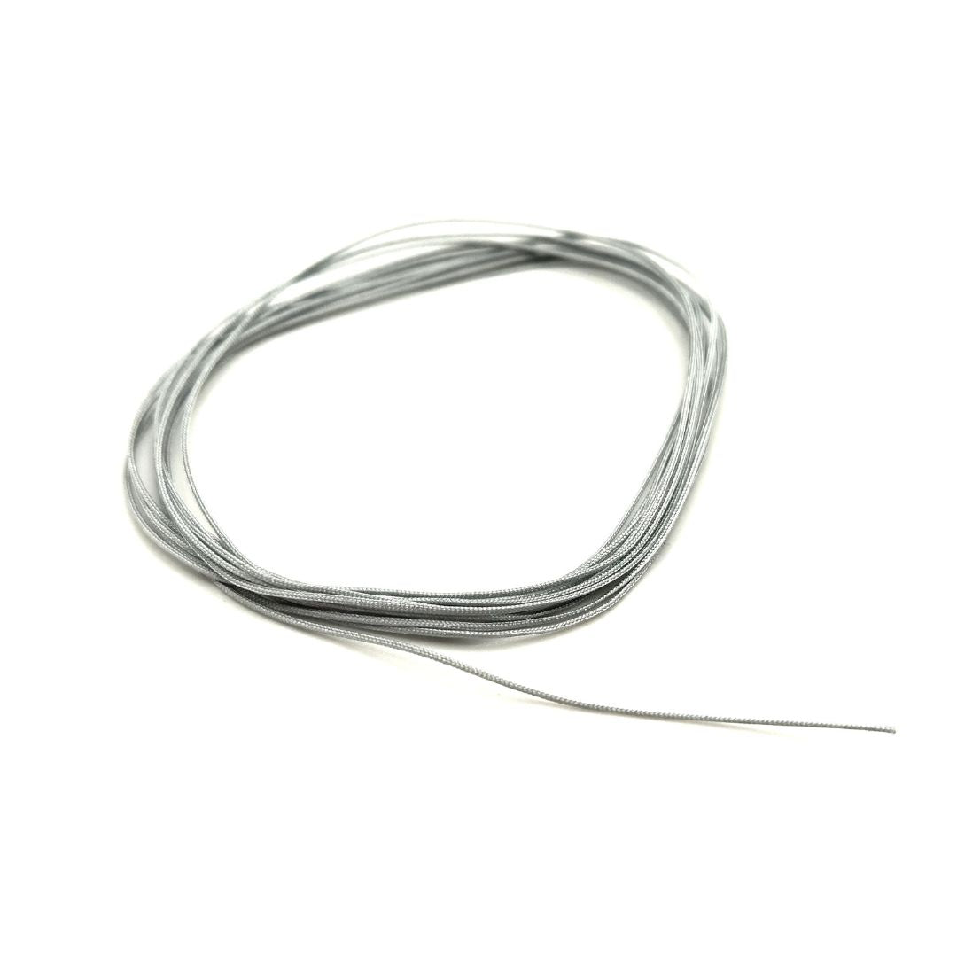 BRAIDED HOSE LINE SILVER 0,4MM 2M