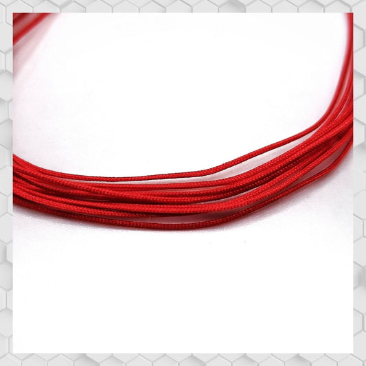 BRAIDED HOSE LINE RED 0,4MM 2M