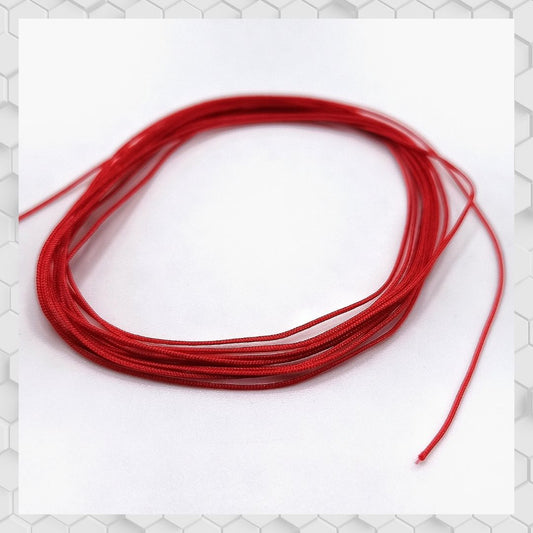 BRAIDED HOSE LINE RED 0,4MM 2M