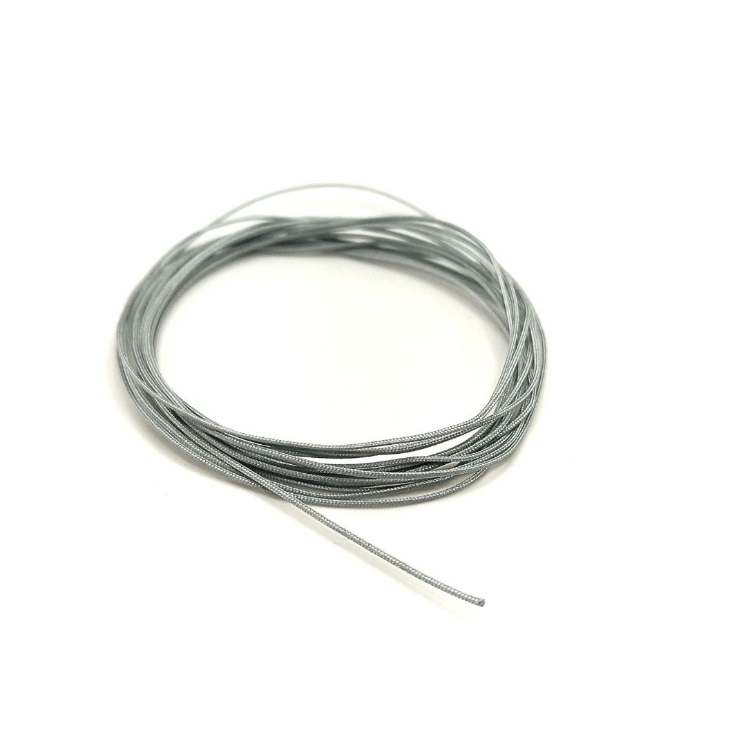 BRAIDED HOSE LINE SILVER 0,6MM 2M