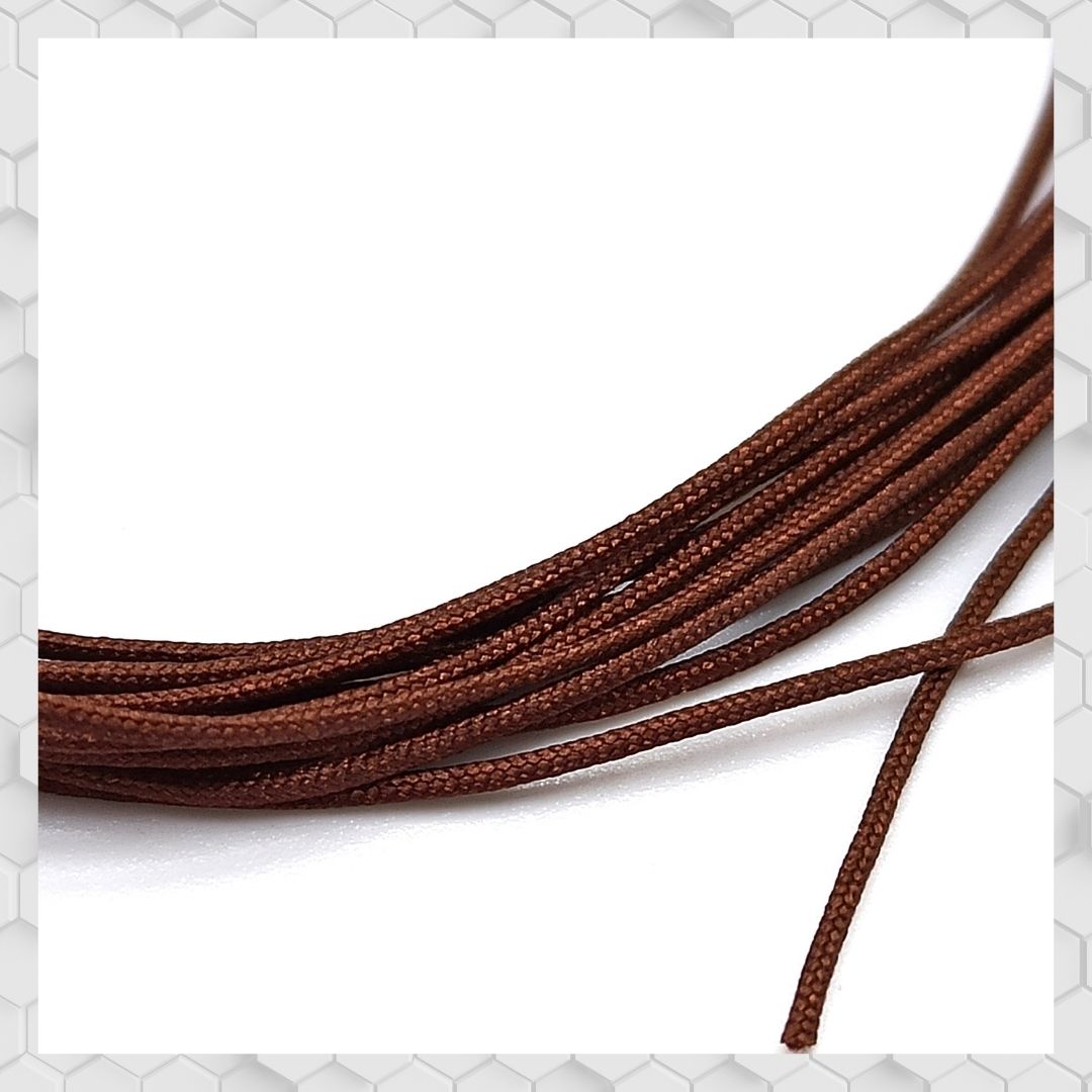 BRAIDED HOSE LINE BROWN 0,6MM 2M