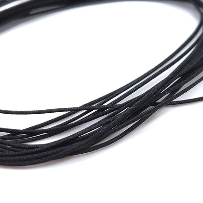 BRAIDED HOSE LINE BLACK 0,6MM 2M