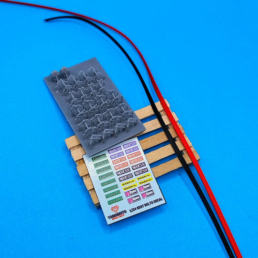 RACING SEATBELTS 4-PONTS SET 1 BLACK & RED