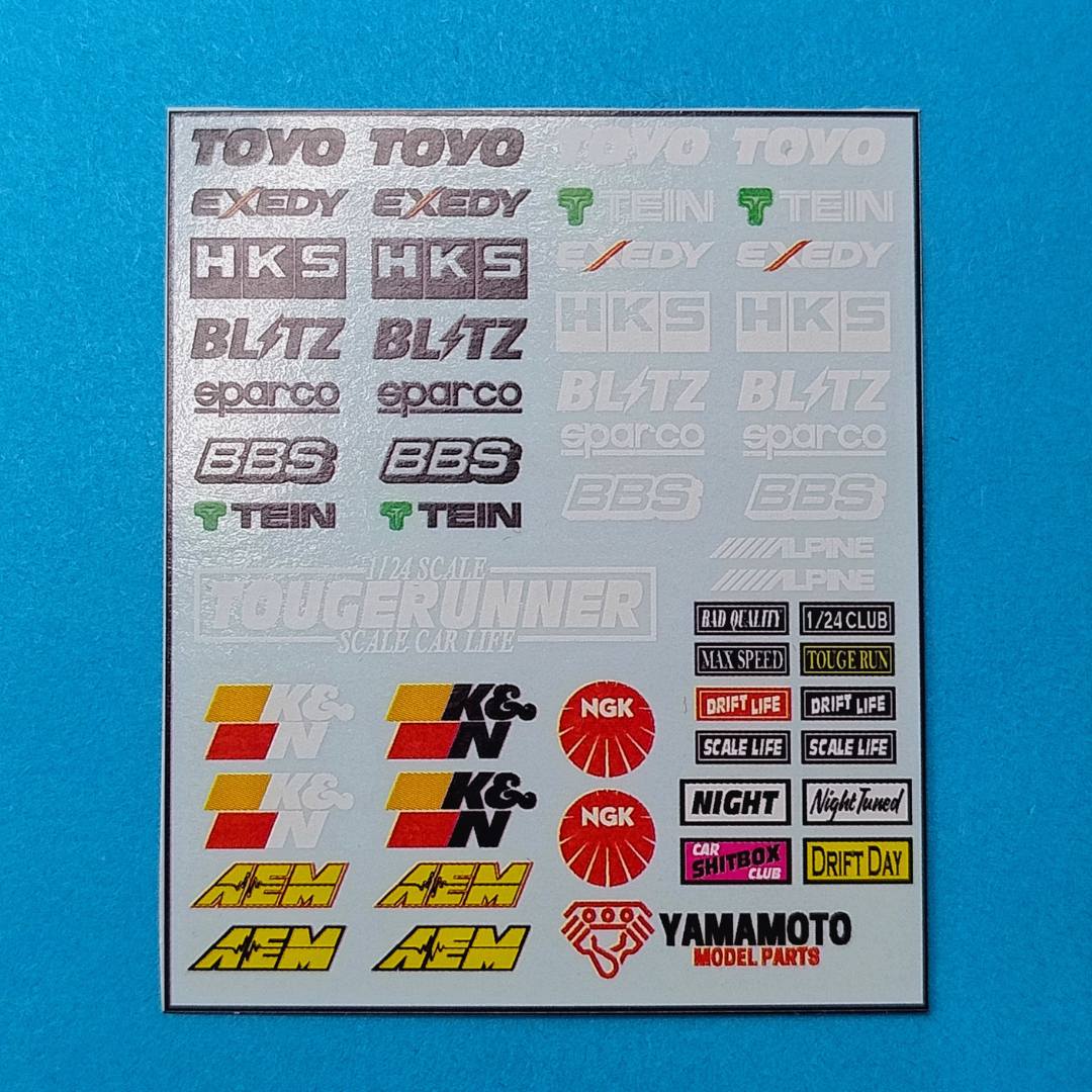 TUNER DECALS SET 1 – Yamamoto Model Parts