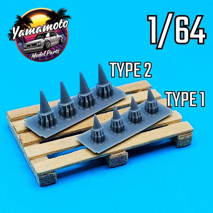 ROAD CONES TYPE 2 1/64