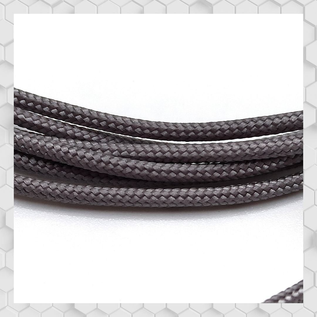 BRAIDED HOSE LINE SILVER 1,5MM 1M