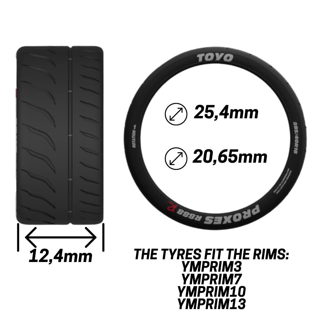 SEMI SLICK TYRES 18" TYPE 1