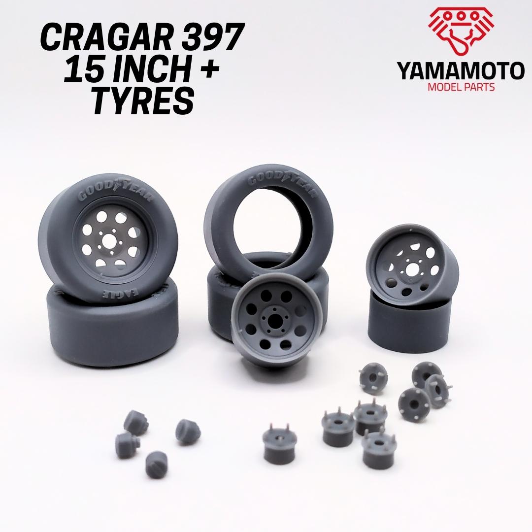 CRAGAR 397 15" + TYRES