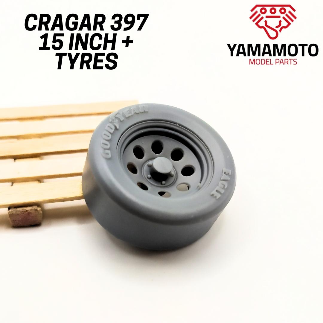 CRAGAR 397 15" + TYRES