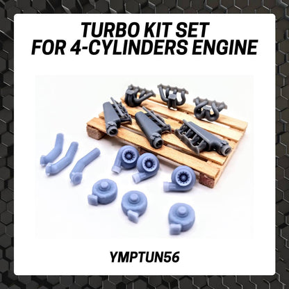 TURBO KIT FOR 4 CYLINDERS ENGINE (BIG SET)