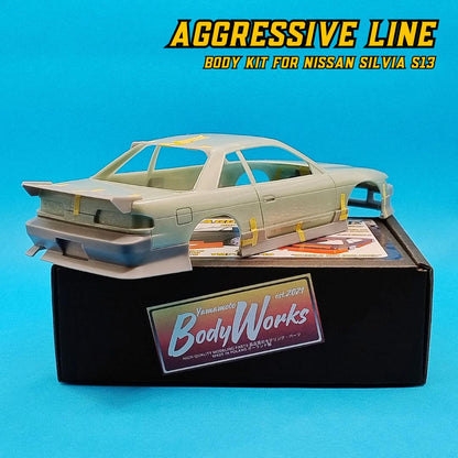 BODY KIT AGGRESSIVE LINE FOR SILVIA S13