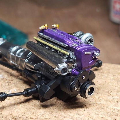 RB26DETT SINGLE TURBO KIT FOT TAMIYA 24090