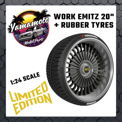 WORK EMITZ 20" + Rubber tyres LIMITED EDITION