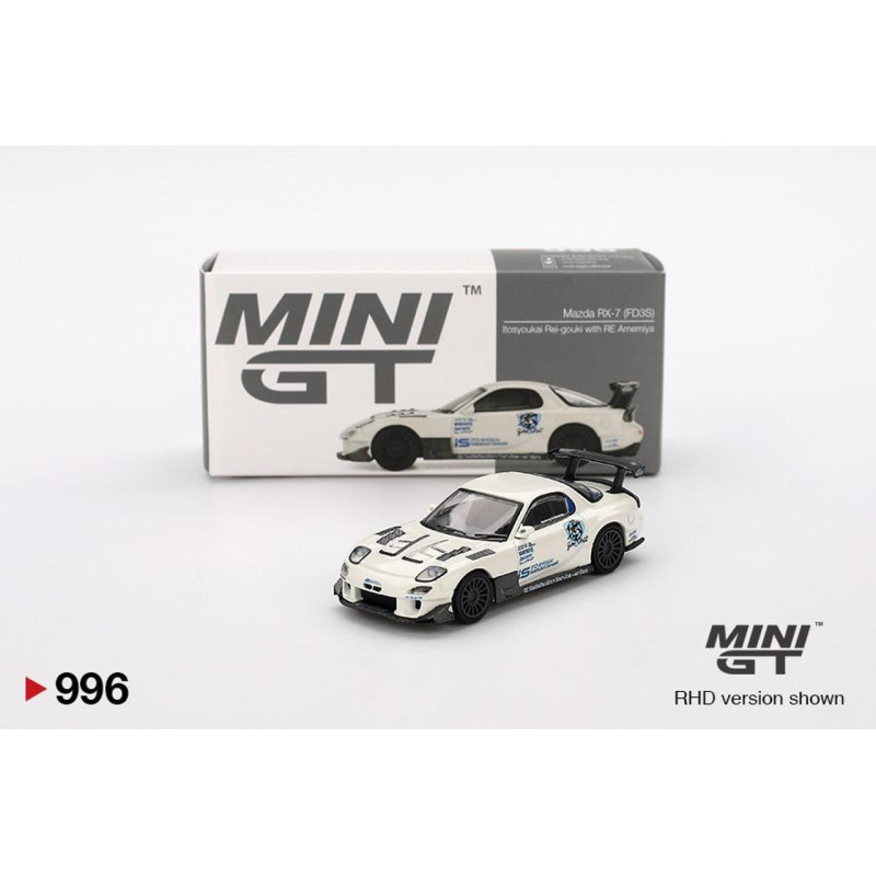 MINI GT MAZDA RX-7 RE Amemiya 2004 White 1:64