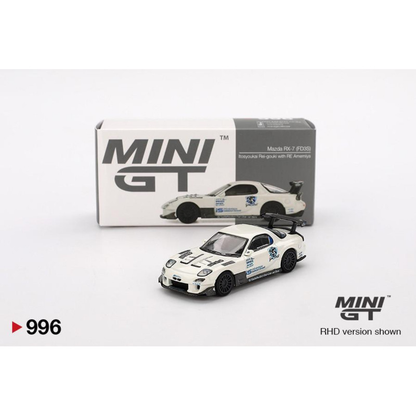 MINI GT MAZDA RX-7 RE Amemiya 2004 White 1:64