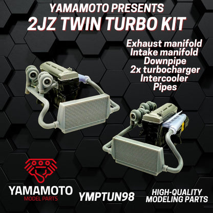 2JZ TWIN TURBO KIT FOR TAMIYA 24123
